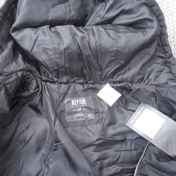 NWT. SIZE M. REPAIR men's hooded puffer jacket. - Picture 8 of 8